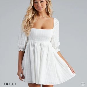 NWT Windsor Store White Babydoll Dress